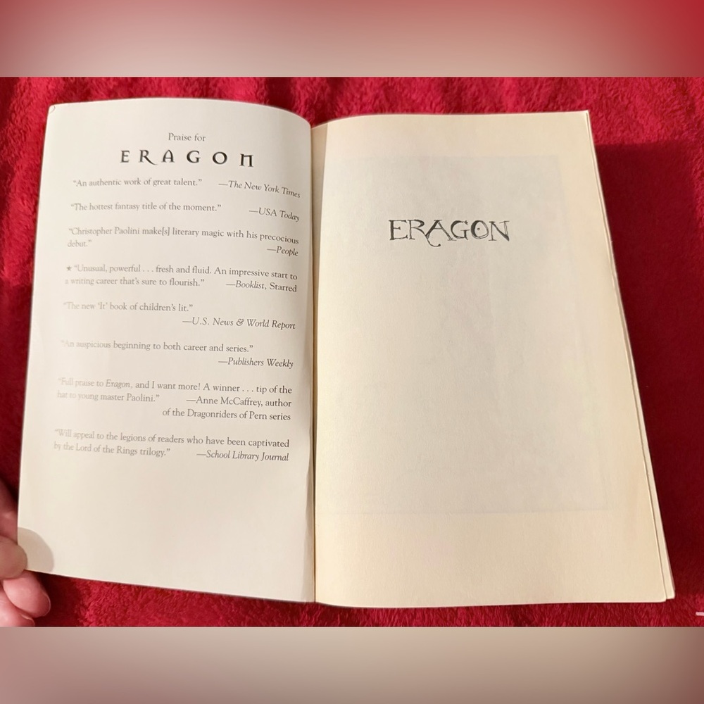 Eragon by Christopher Paolini Paperback No Rips Tears or Writing Best Seller! ๐ - Picture 3 of 9